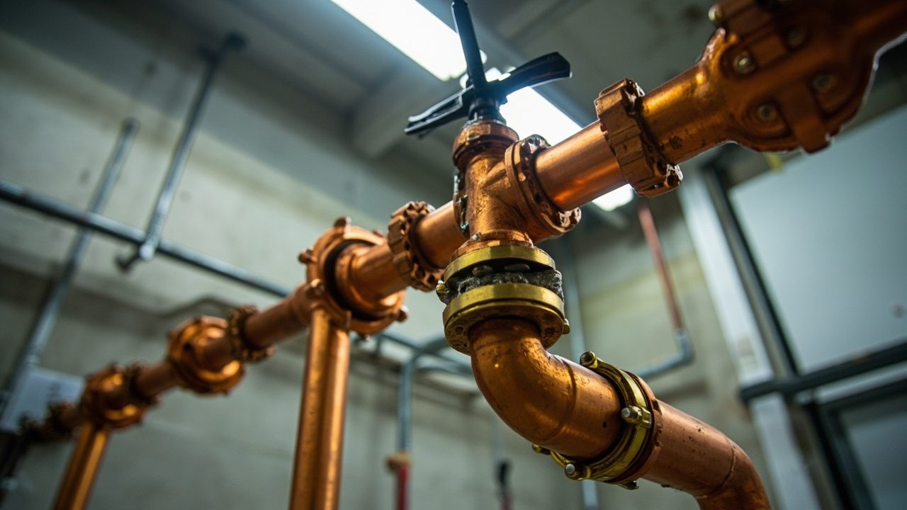 Commercial Backflow Prevention And Testing Skilled Hands At Work