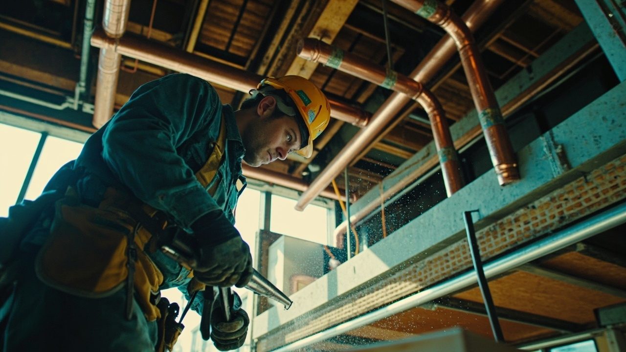 Commercial Repiping Services Team On The Job