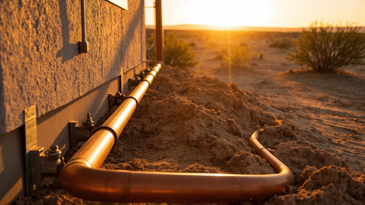 Gas Line Repair And Installation Precision Work Close Up