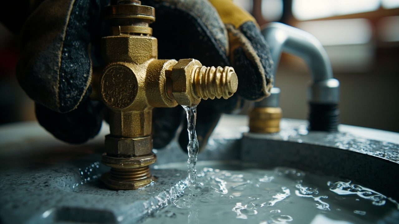 Gas Line Repair And Installation Technician Diagnosing The Problem