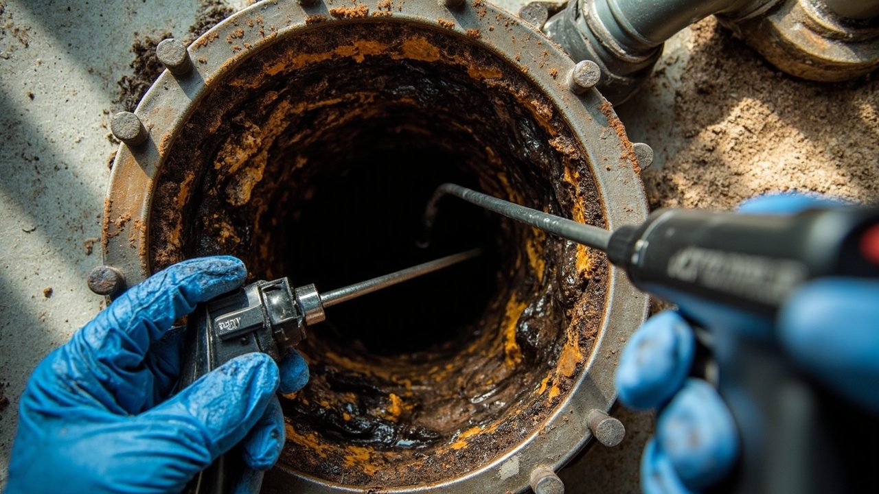 Hydro Jetting Services Inspection Close Up