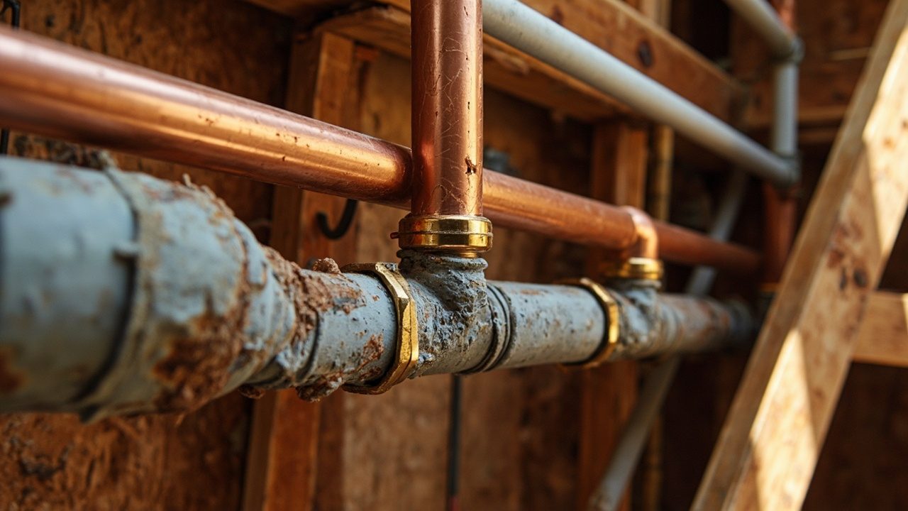 Noisy Pipes Making The Repair