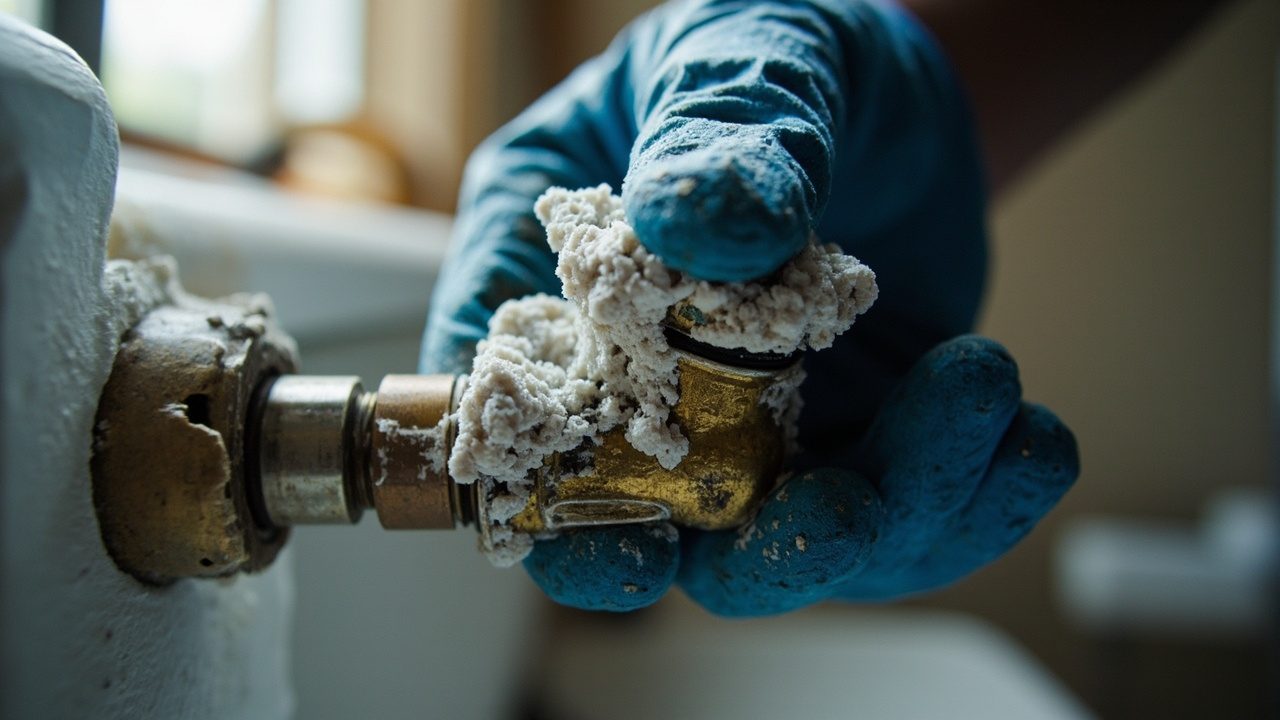 Running Toilet Repair Technician Diagnosing The Problem