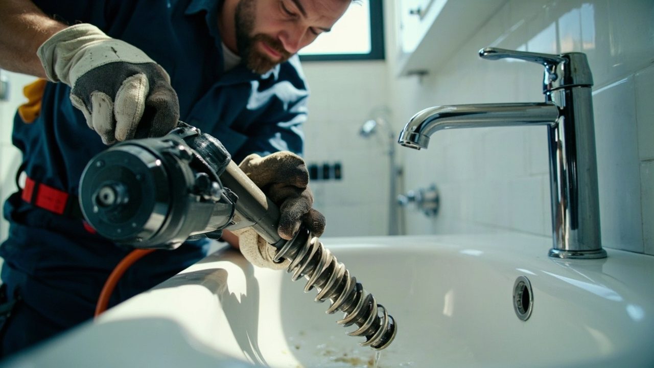 Slow Draining Sinks And Showers Team On The Job