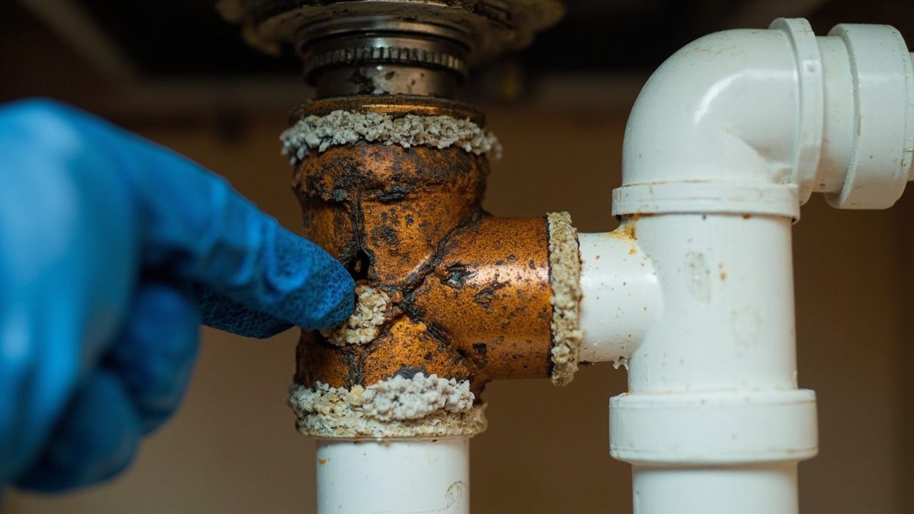 Smelly Drains And Sewer Odors Inspection Close Up