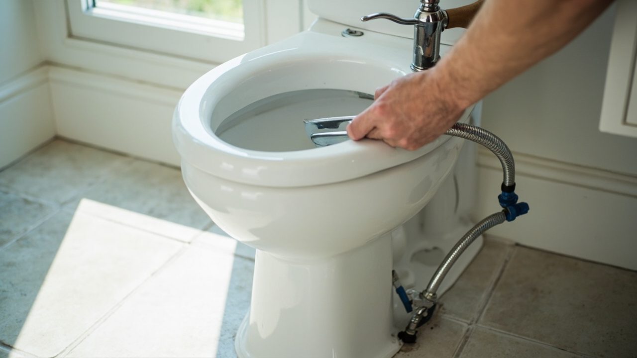 Toilet Repair And Installation Repair Work In Progress