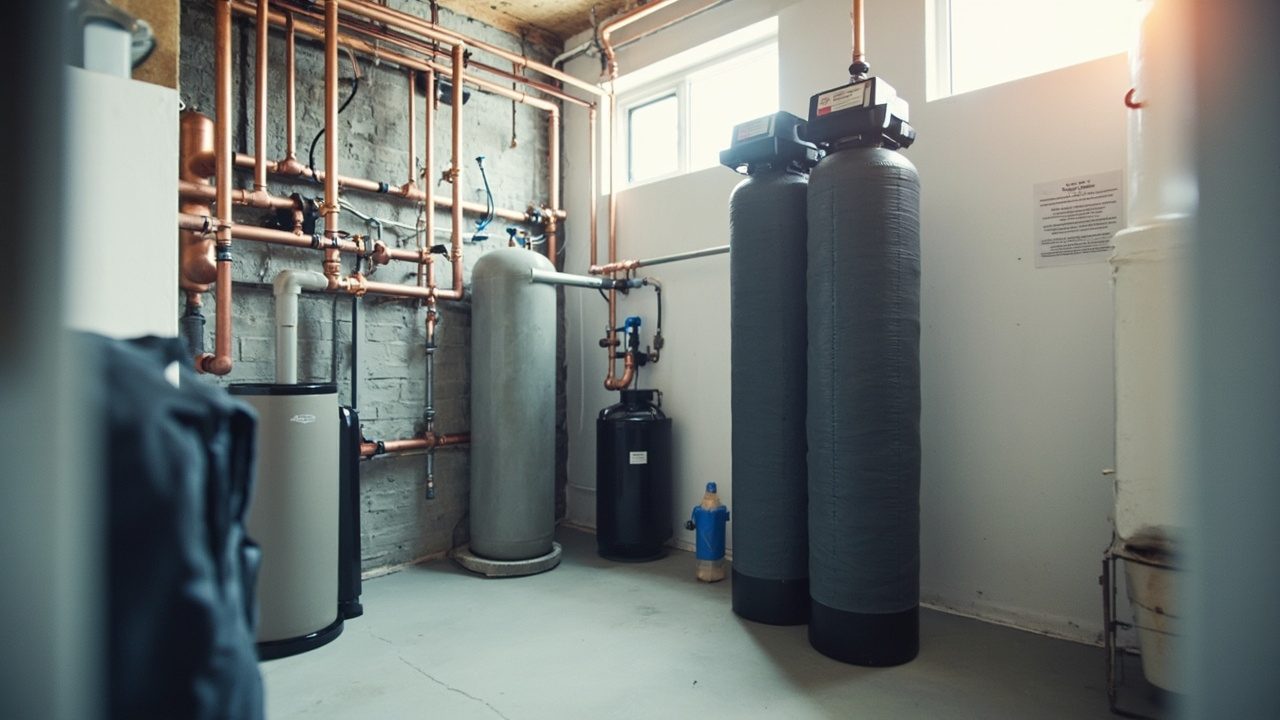 Water Softener And Filtration Systems Making The Repair