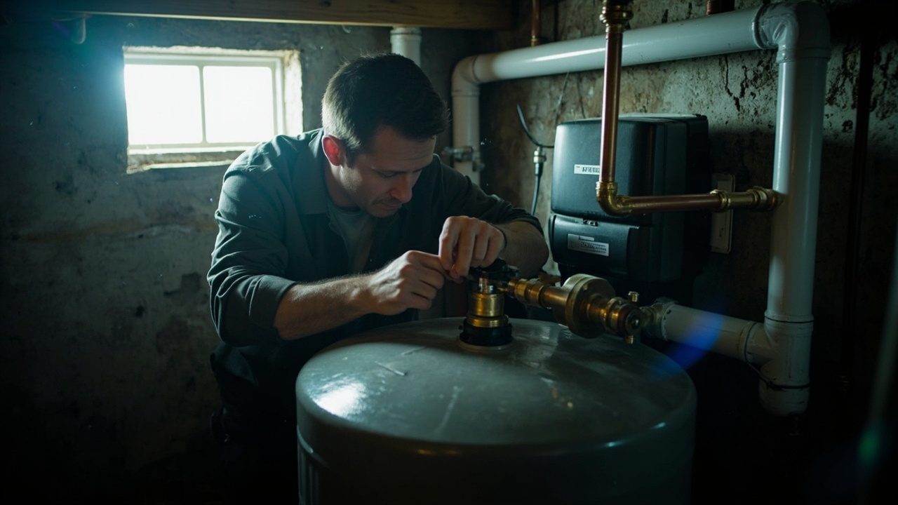Water Softener And Filtration Systems Team On The Job